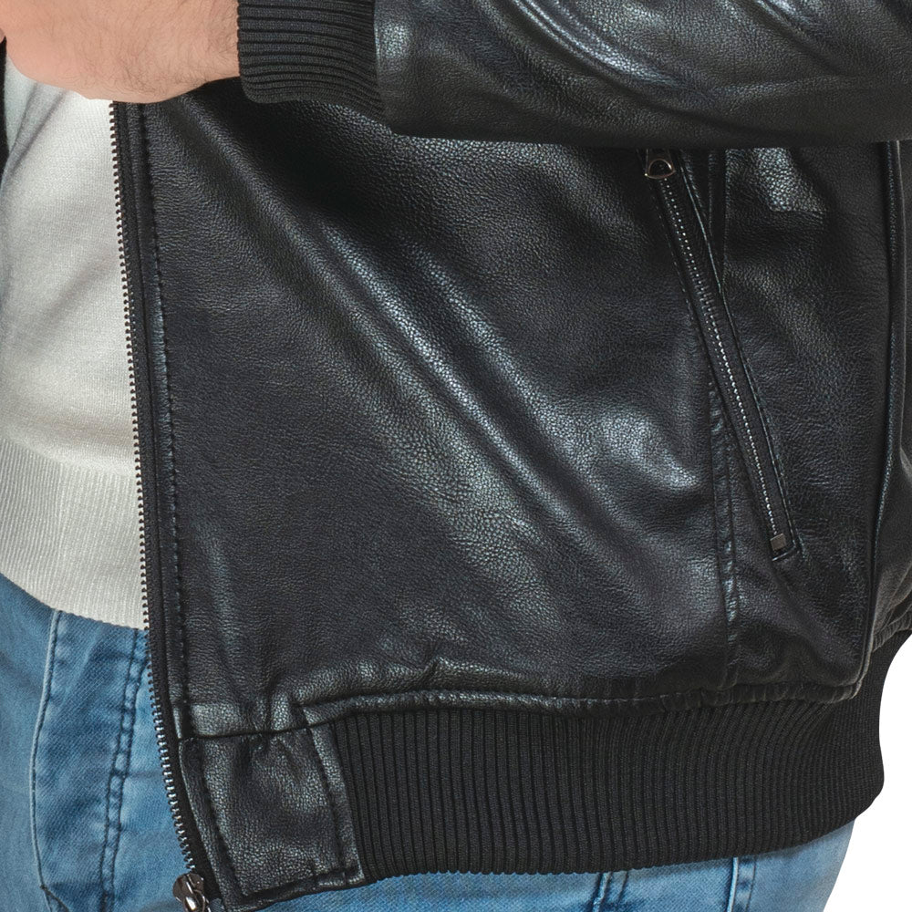 25WM-7-3-5276-جاكت جلد طبيعي مبطن فرو