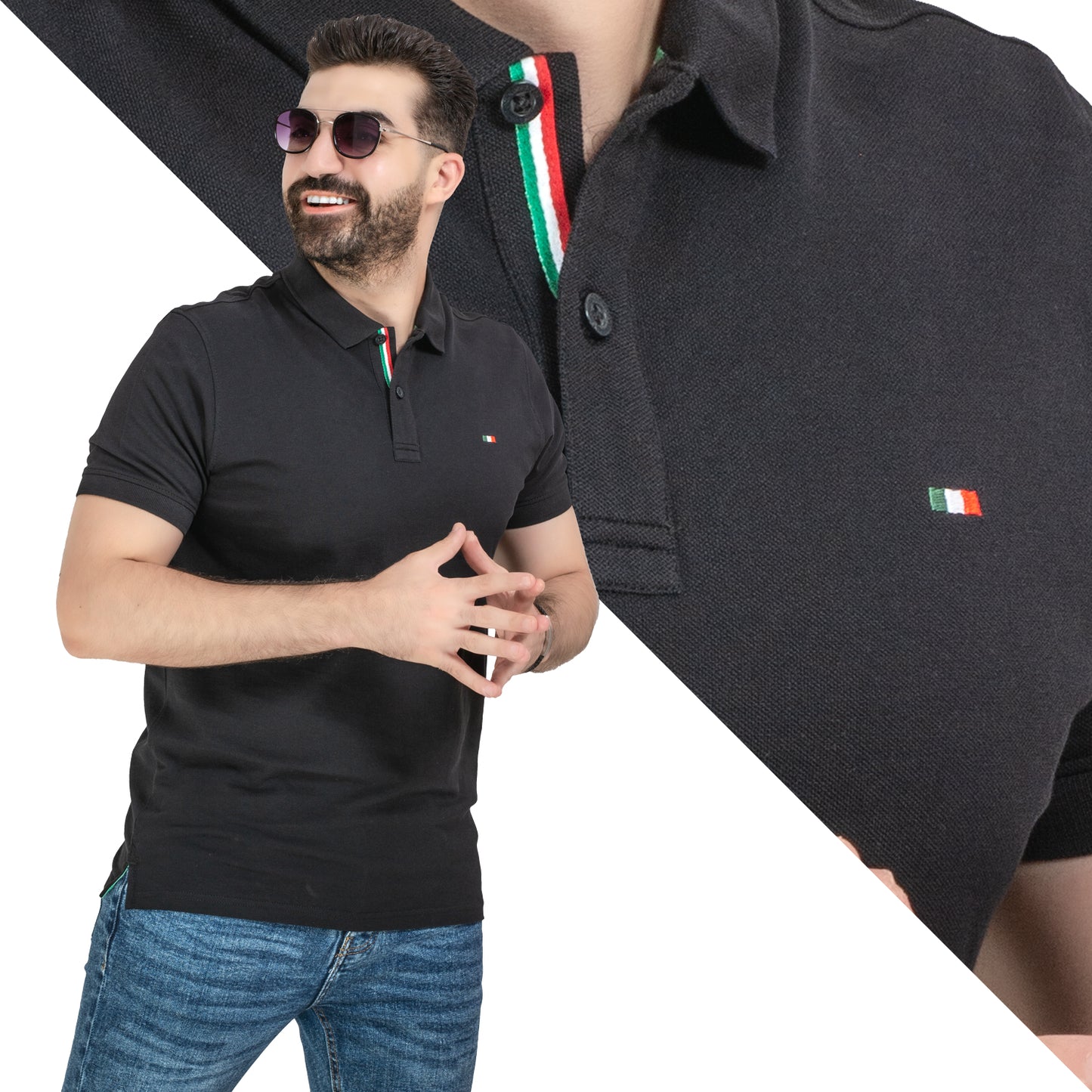 تيشرت بولو قطن بيكا ساده