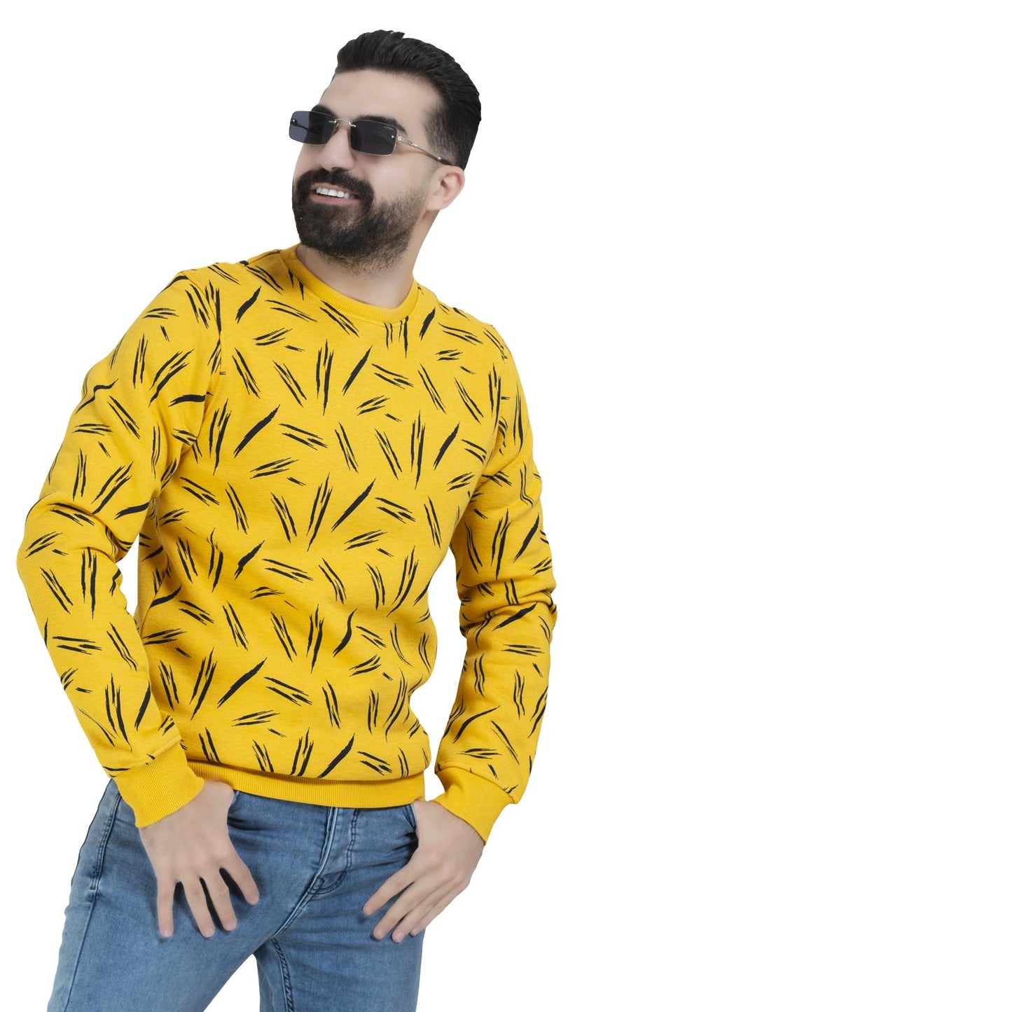 21WM-1-2-5-سويت شيرت روند ميلتون قطن مطبوع