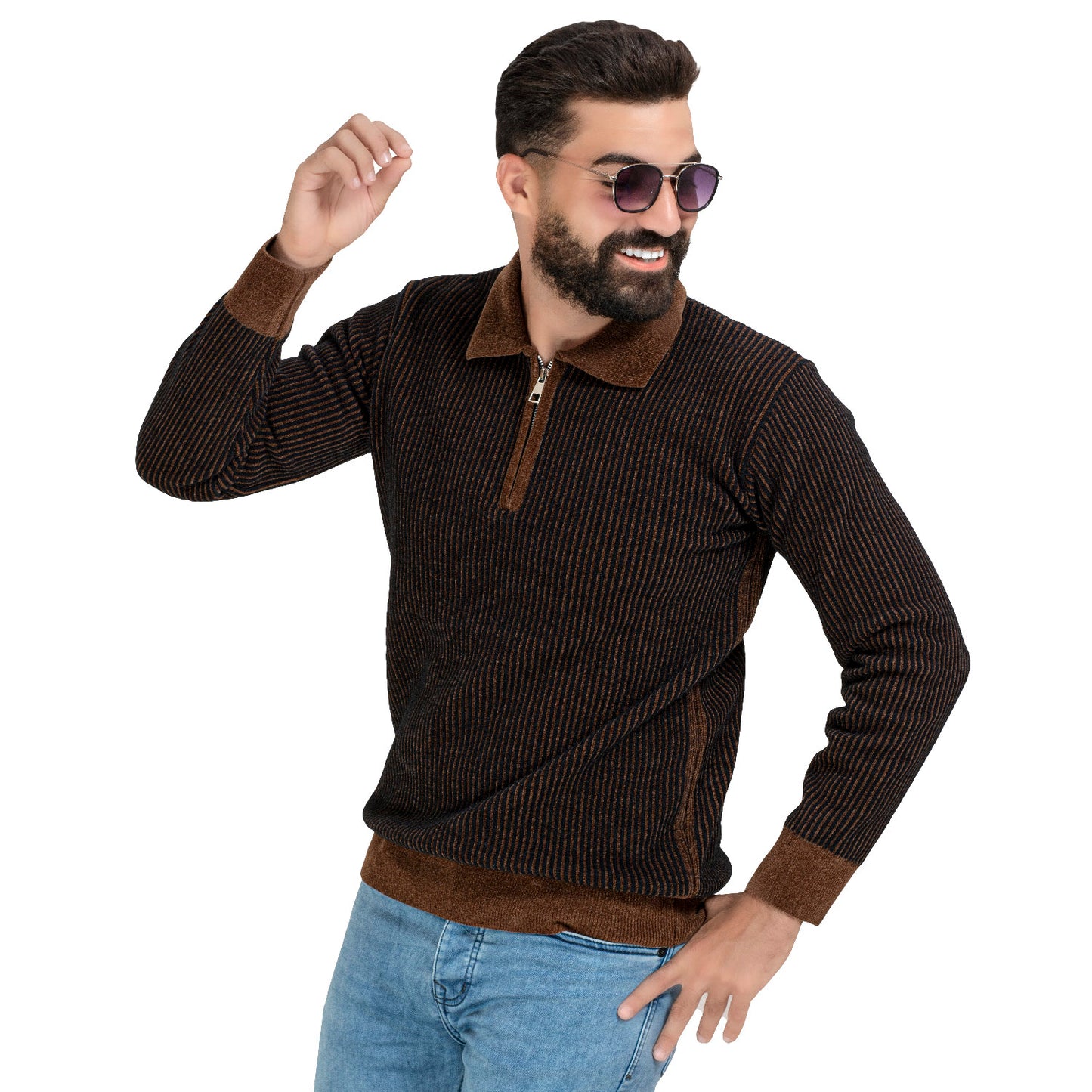 25WM-59-4-389-بلوفر قطيفه بولو