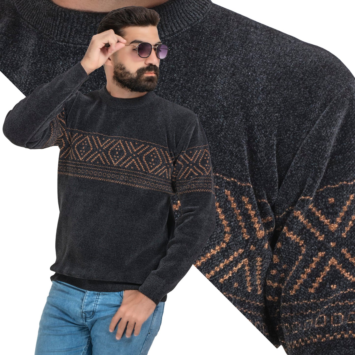 25WM-61-4-303-بلوفر قطيفه روند