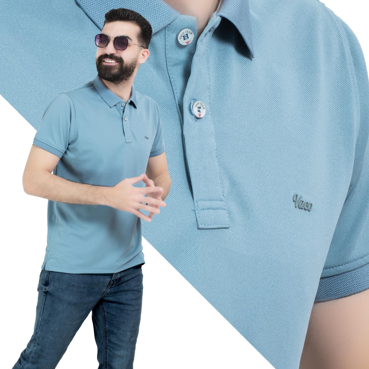 تيشرت بولو -  [] - 26SM-14-5-2100-تيشيرت بولو قطن ساده  - Pukkastyle تسوق ملابس رجالي اونلاين - Online shopping Men's Clothes