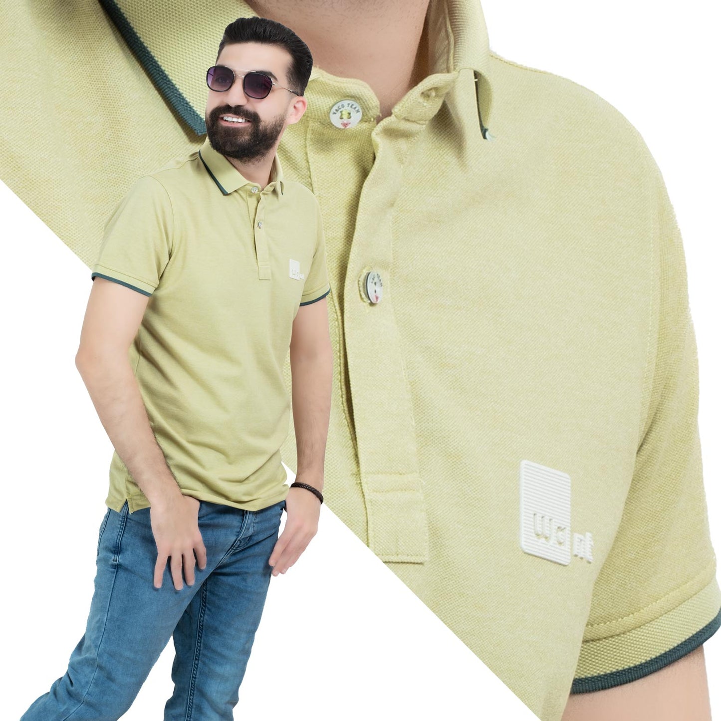 تيشرت بولو -  [] - 26SM-14-5-2107-تيشيرت بولو قطن ساده  - Pukkastyle تسوق ملابس رجالي اونلاين - Online shopping Men's Clothes