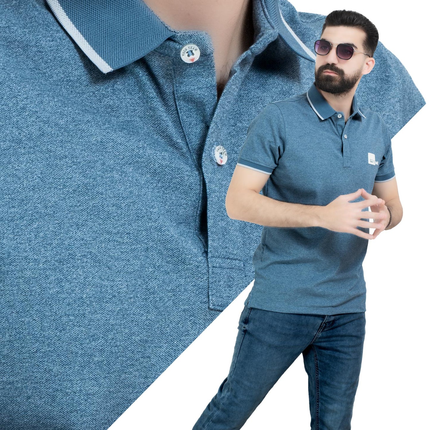 تيشرت بولو -  [] - 26SM-14-5-2107-تيشيرت بولو قطن ساده  - Pukkastyle تسوق ملابس رجالي اونلاين - Online shopping Men's Clothes