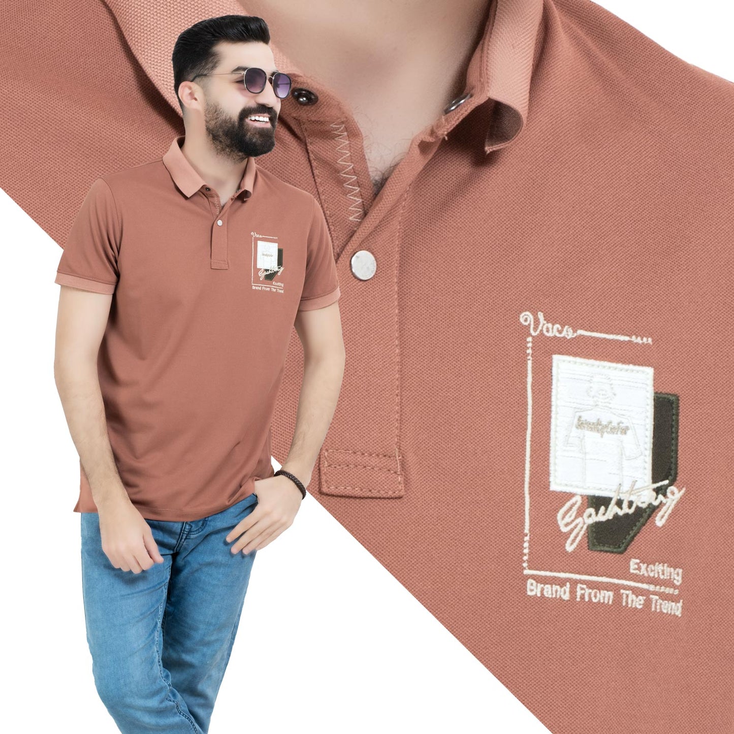 تيشرت بولو -  [] - 26SM-14-5-2095-تيشيرت بولو قطن ساده  - Pukkastyle تسوق ملابس رجالي اونلاين - Online shopping Men's Clothes