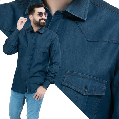 قميص كم طويل -  ["Check Shirt","Gabardine","Long-Sleeve-Shirt","\u062c\u0628\u0631\u062f\u064a\u0646","\u0642\u0645\u064a\u0635 \u0643\u0645 \u0637\u0648\u064a\u0644","\u0643\u0627\u0631\u0648\u0647\u0627\u062a"] - 26GM-65-7-102-قميص جينز باكمام طويلة  - Pukkastyle تسوق ملابس رجالي اونلاين - Online shopping Men's Clothes