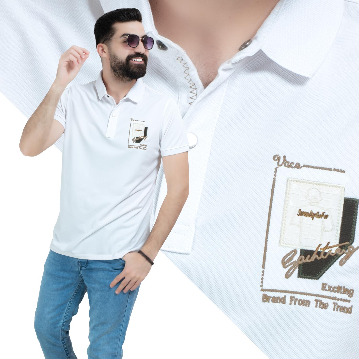 تيشرت بولو -  [] - 26SM-14-5-2095-تيشيرت بولو قطن ساده  - Pukkastyle تسوق ملابس رجالي اونلاين - Online shopping Men's Clothes
