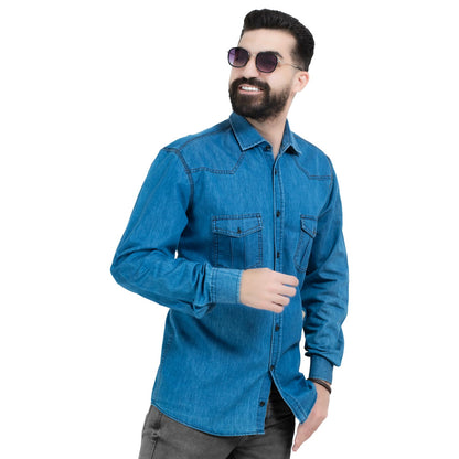 قميص كم طويل -  ["Check Shirt","Gabardine","Long-Sleeve-Shirt","\u062c\u0628\u0631\u062f\u064a\u0646","\u0642\u0645\u064a\u0635 \u0643\u0645 \u0637\u0648\u064a\u0644","\u0643\u0627\u0631\u0648\u0647\u0627\u062a"] - 26GM-65-7-102-قميص جينز باكمام طويلة  - Pukkastyle تسوق ملابس رجالي اونلاين - Online shopping Men's Clothes