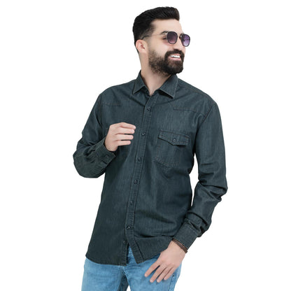 قميص كم طويل -  ["Check Shirt","Gabardine","Long-Sleeve-Shirt","\u062c\u0628\u0631\u062f\u064a\u0646","\u0642\u0645\u064a\u0635 \u0643\u0645 \u0637\u0648\u064a\u0644","\u0643\u0627\u0631\u0648\u0647\u0627\u062a"] - 26GM-65-7-102-قميص جينز باكمام طويلة  - Pukkastyle تسوق ملابس رجالي اونلاين - Online shopping Men's Clothes
