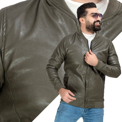 25WM-7-3-5270-جاكت جلد طبيعي مبطن فرو