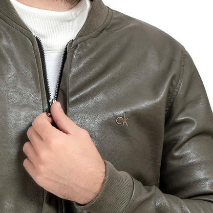 25WM-7-3-5270-جاكت جلد طبيعي مبطن فرو