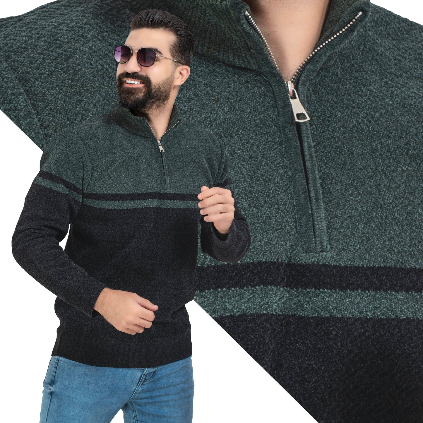 25WM-7-4-349-بلوفر قطيفه هاف كول سوسته