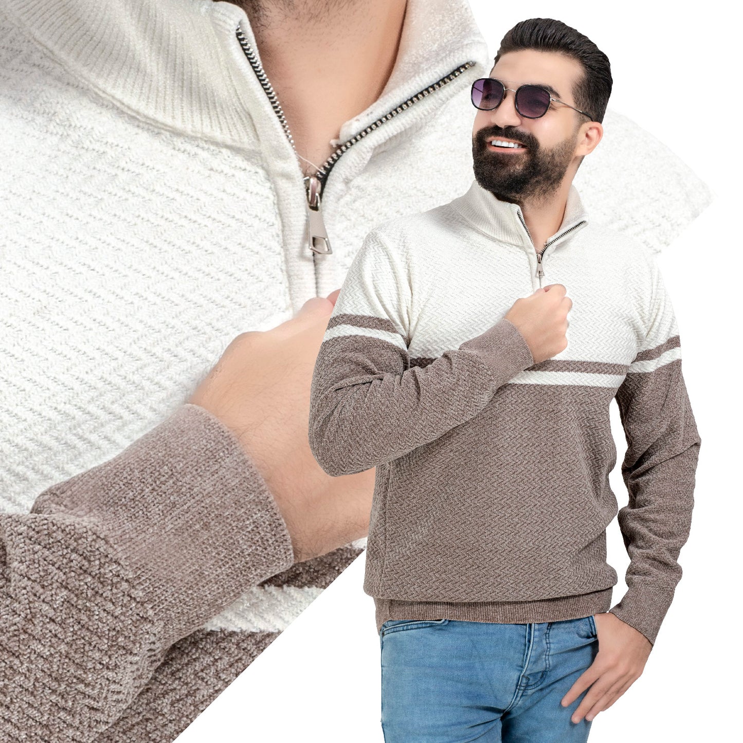 25WM-7-4-349-بلوفر قطيفه هاف كول سوسته