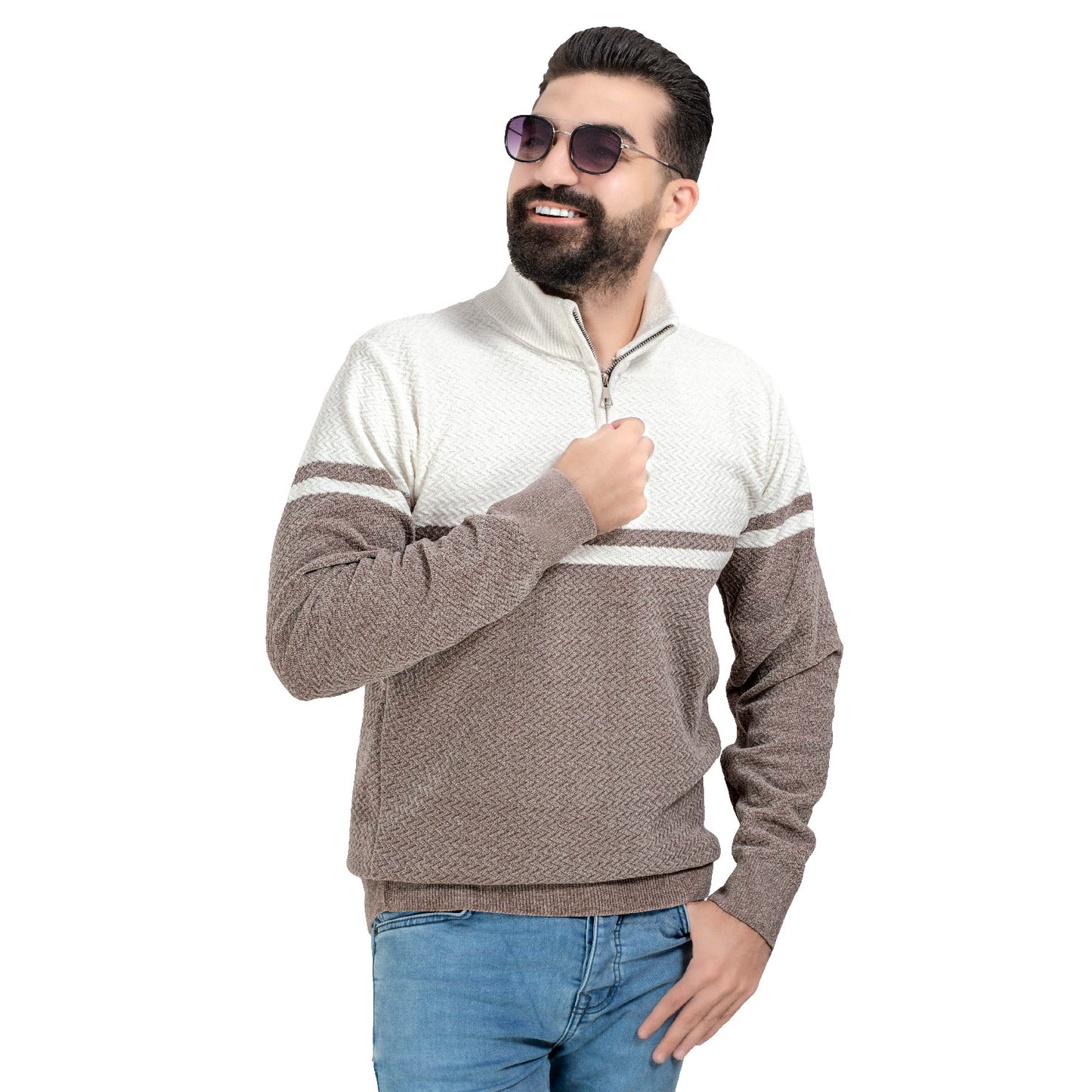 25WM-7-4-349-بلوفر قطيفه هاف كول سوسته