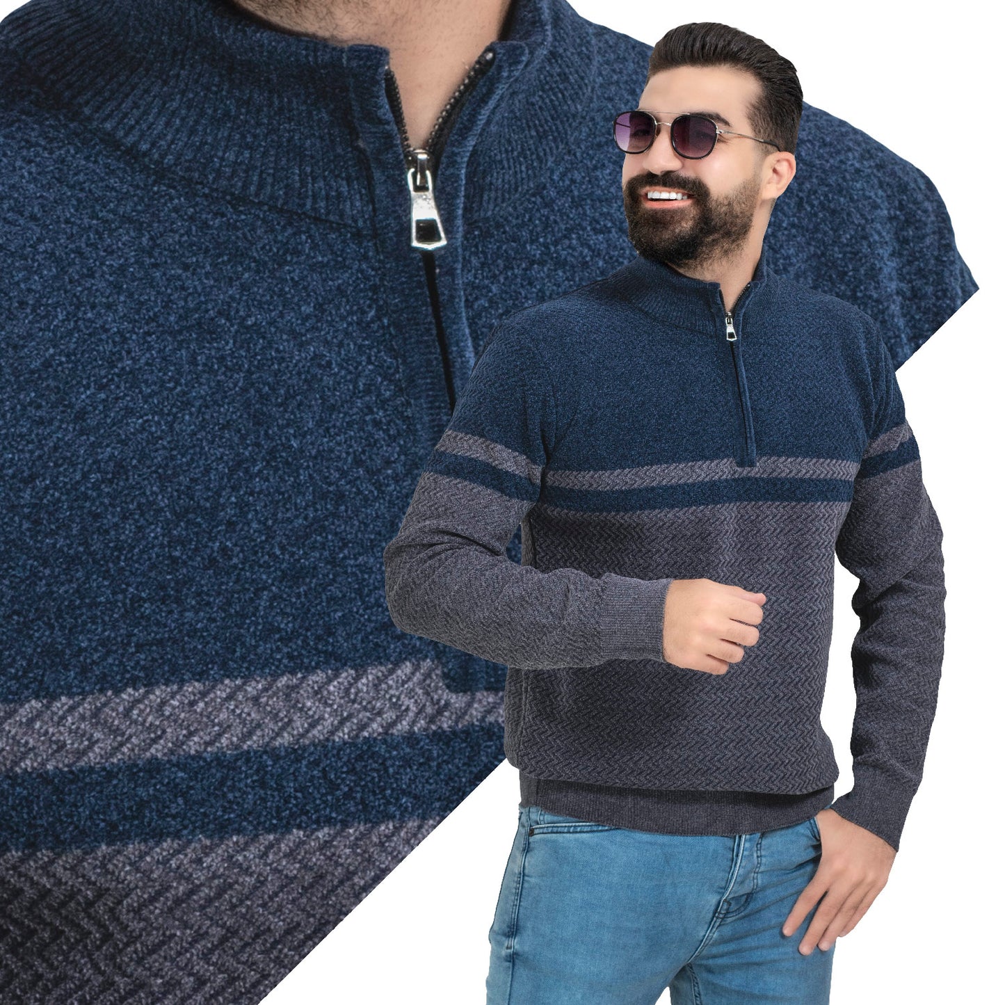 25WM-7-4-349-بلوفر قطيفه هاف كول سوسته