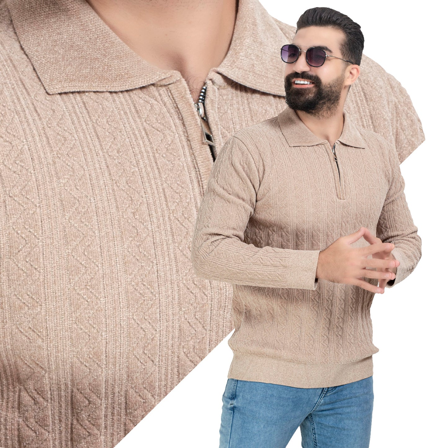 25WM-59-4-415-بلوفر قطيفه بولو