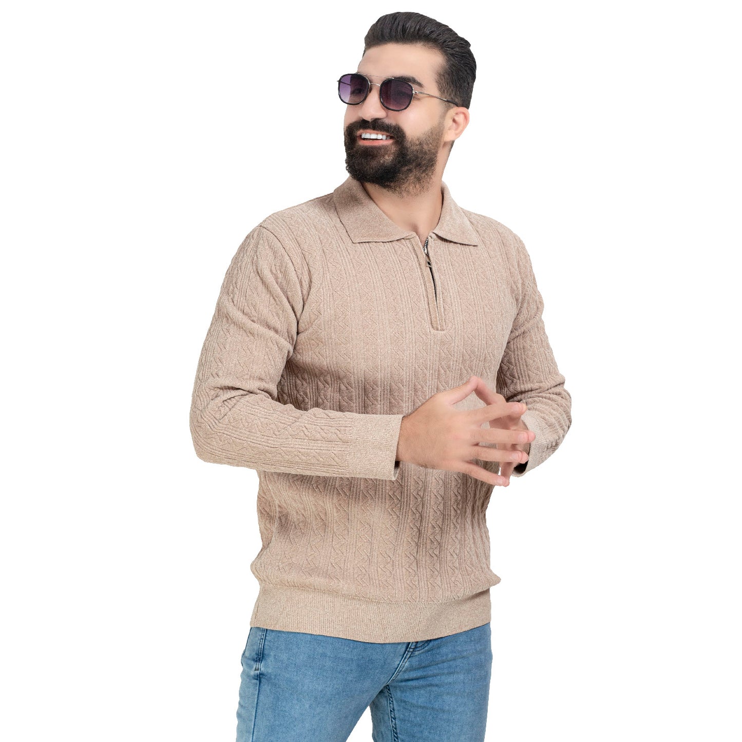 25WM-59-4-415-بلوفر قطيفه بولو