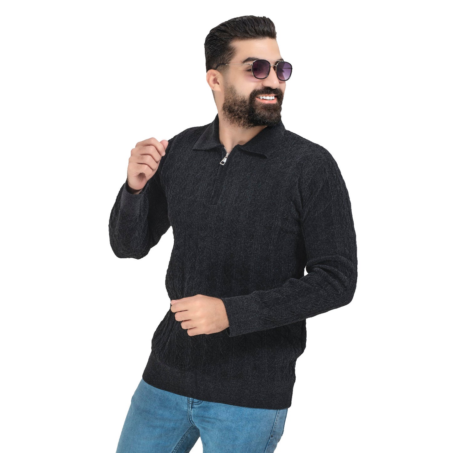 25WM-59-4-415-بلوفر قطيفه بولو