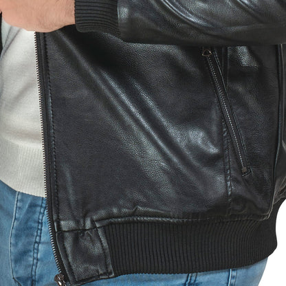 25WM-7-3-5276-جاكت جلد طبيعي مبطن فرو