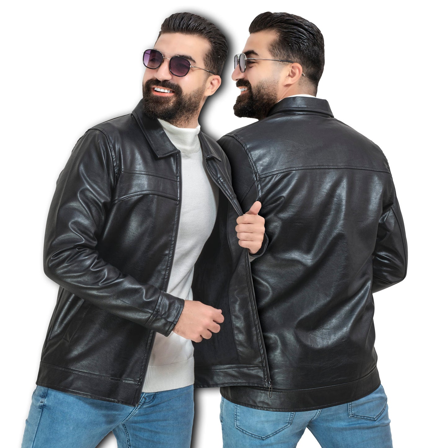 25WM-7-3-5283-جاكت جلد طبيعي مبطن فرو