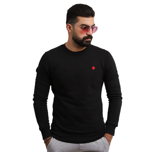 سويت شيرت -  ["SweatShirt","\u0633\u0648\u064a\u062a \u0634\u064a\u0631\u062a"] - 21WM-1-2-4-سويت شيرت روند ميلتون قطن  - Pukkastyle تسوق ملابس رجالي اونلاين - Online shopping Men's Clothes