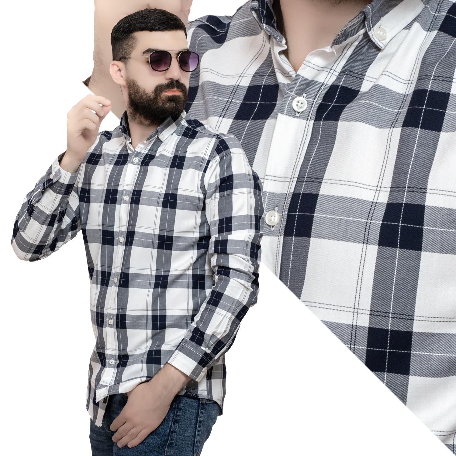 قميص كم طويل -  ["Check Shirt","last","Long-Sleeve-Shirt","\u0642\u0645\u064a\u0635 \u0643\u0645 \u0637\u0648\u064a\u0644","\u0643\u0627\u0631\u0648\u0647\u0627\u062a"] - 23GM-31-7-708-قميص قطن كاروه باكمام طويله  - Pukkastyle تسوق ملابس رجالي اونلاين - Online shopping Men's Clothes