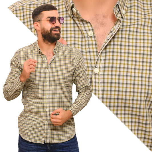 قميص كم طويل -  ["Check Shirt","Long-Sleeve-Shirt","\u0642\u0645\u064a\u0635 \u0643\u0645 \u0637\u0648\u064a\u0644","\u0643\u0627\u0631\u0648\u0647\u0627\u062a"] - 23GM-19-7-20816-قميص كاروه قطن باكمام طويله  - Pukkastyle تسوق ملابس رجالي اونلاين - Online shopping Men's Clothes