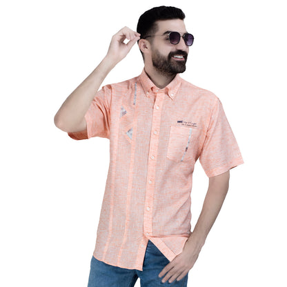26SM-44-10-280-قميص نص كم كتان