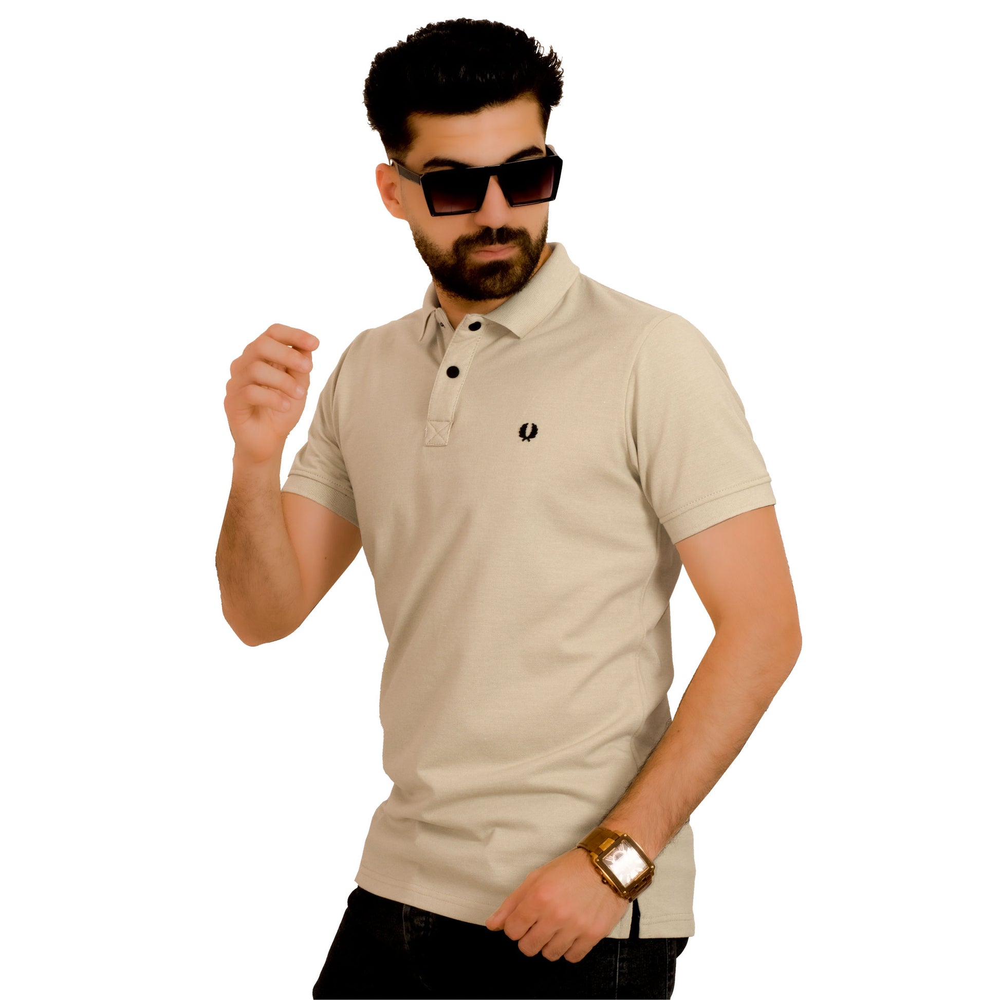 Men's clothing 23SM-31-5-2010-20-تيشرت بولو قطن ساده last, Polo-T-Shirt, تيشرت بولو  Pukkastyle ملابس رجالي