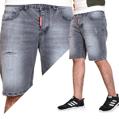 Men's clothing 23SM-19-6-6625-2-شورت جينز فاشون تقطيع cargo, Men's Short, شورت, كارجو  Pukkastyle ملابس رجالي