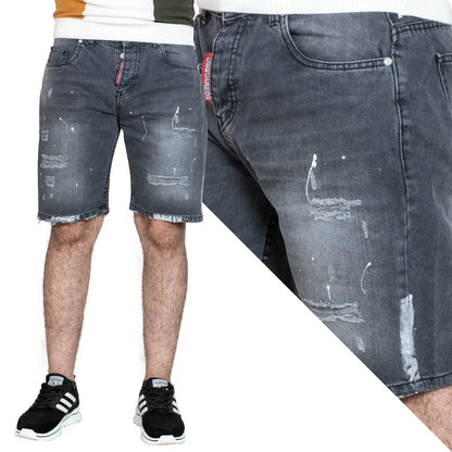 Men's clothing 23SM-19-6-6630-3-شورت جينز فاشون تقطيع cargo, Men's Short, شورت, كارجو  Pukkastyle ملابس رجالي