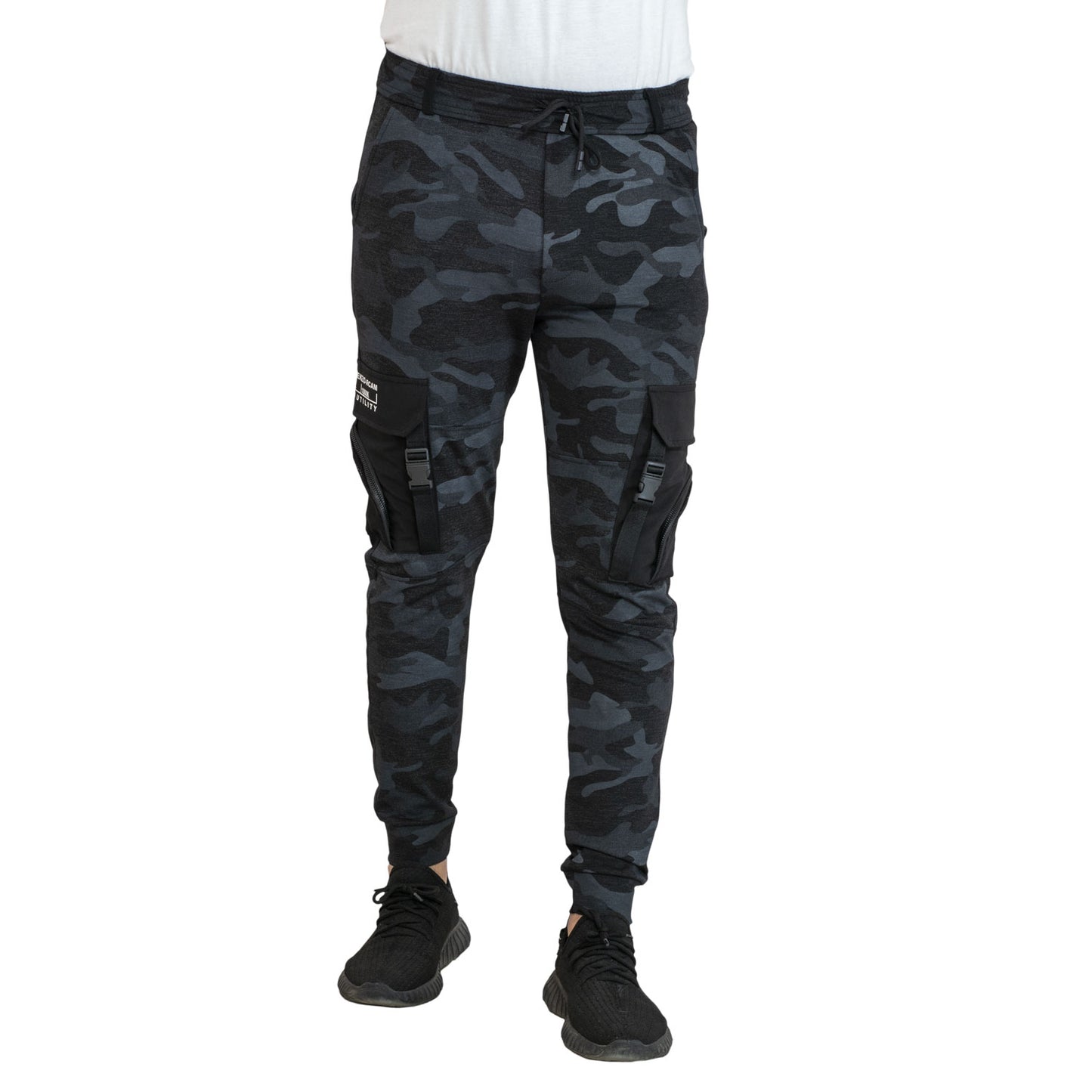 Men's clothing 24GM-36-8-18020-3-سويت بانتس صاعقه كارجو - شروال - رصاصي Gabardine, sweatpants, جبردين, سويت بانتس  Pukkastyle ملابس رجالي