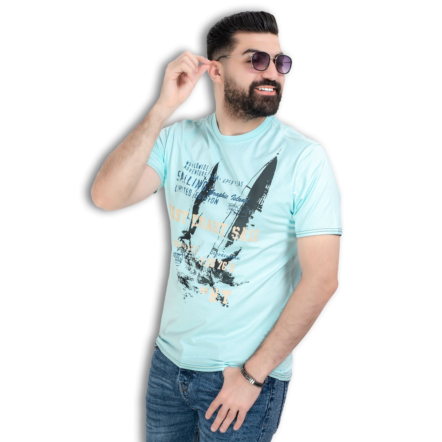تيشرت روند قطن مطبوع