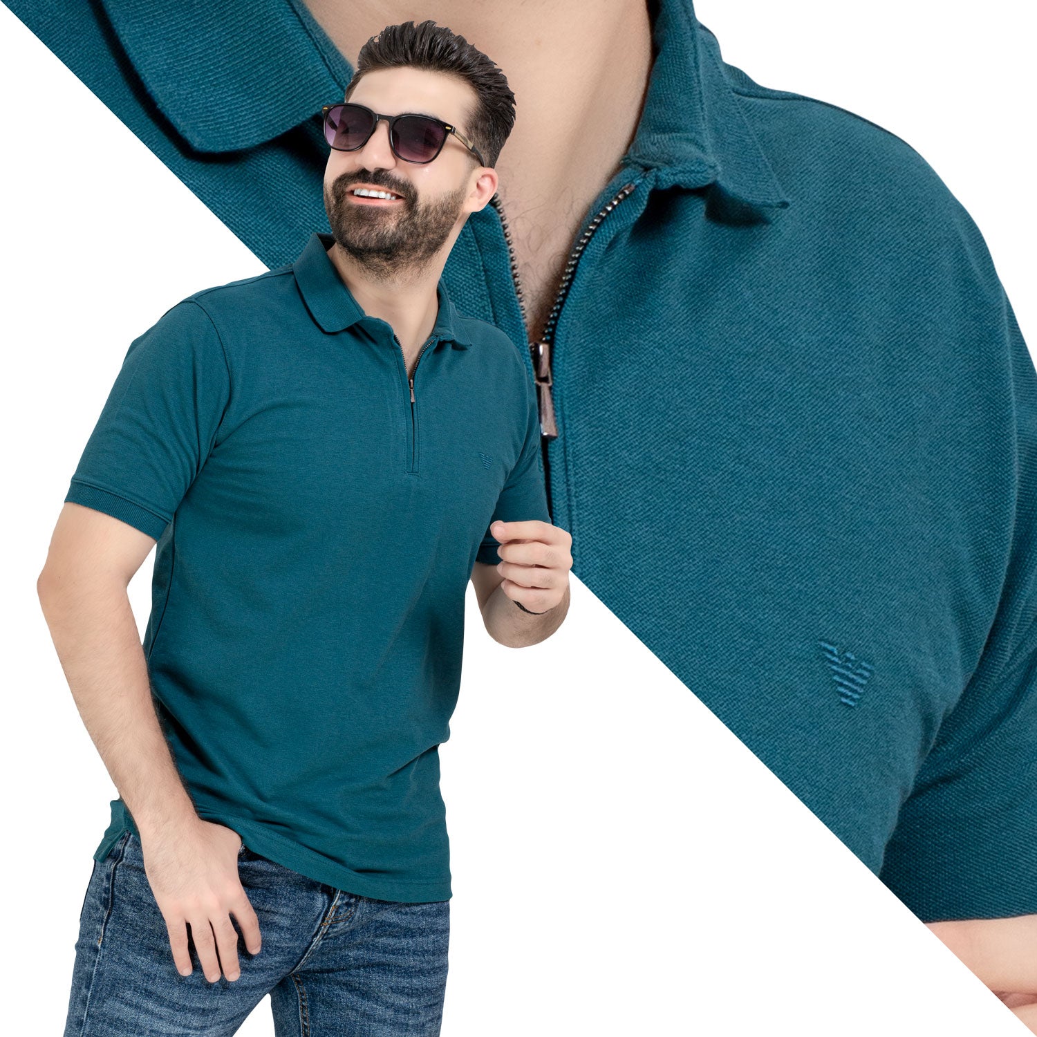 تيشرت بولو -  ["Basic-Shirt","last","Polo-T-Shirt","\u0628\u064a\u0632\u0643","\u062a\u064a\u0634\u0631\u062a \u0628\u0648\u0644\u0648"] - 25SM-7-5-8587-تيشرت بولو قطن بيكا  - Pukkastyle تسوق ملابس رجالي اونلاين - Online shopping Men's Clothes