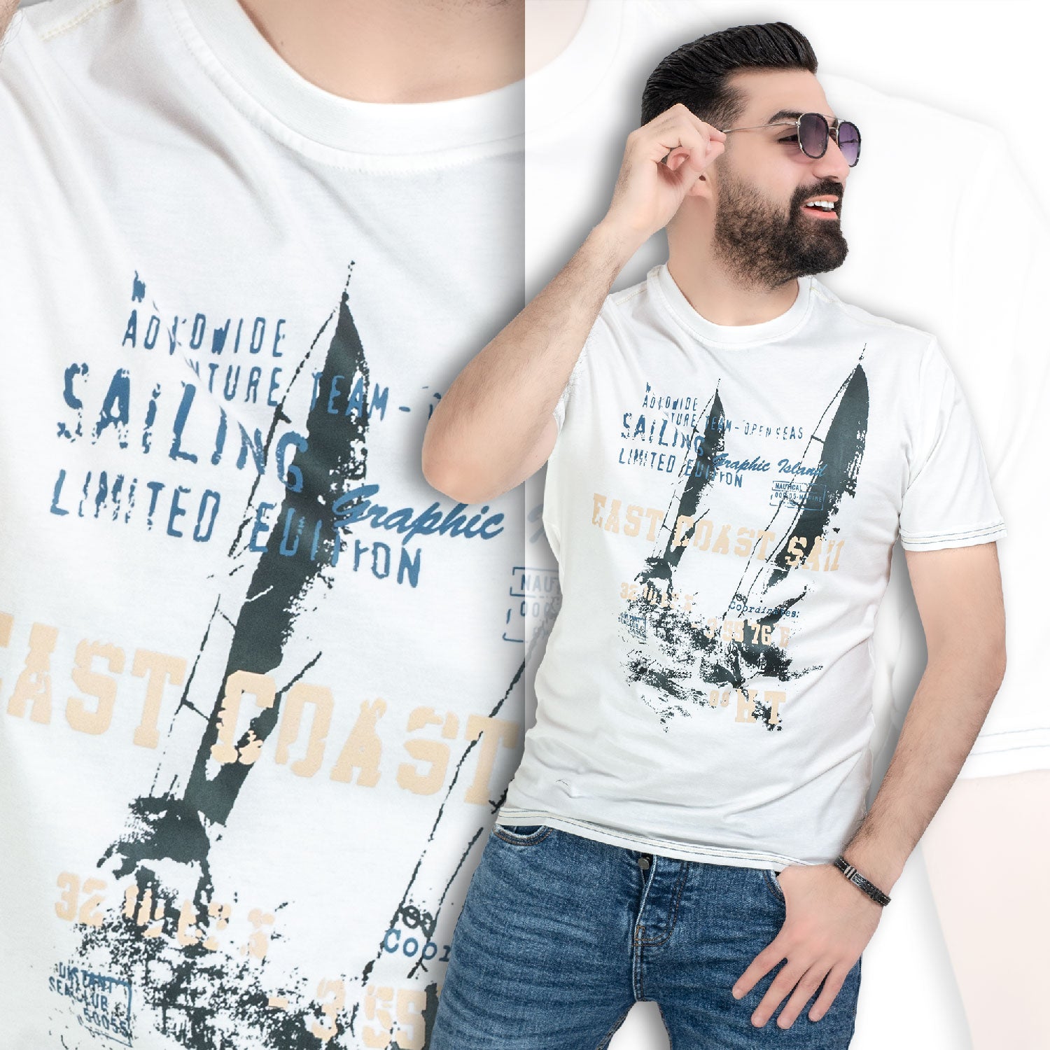 تيشرت روند -  ["Cotton T-shirt","last","Last chance","Tee","Tshirt","\u062a\u064a\u0634\u0631\u062a \u0631\u0648\u0646\u062f","\u062a\u064a\u0634\u0631\u062a \u0642\u0637\u0646"] - تيشرت روند قطن مطبوع  - Pukkastyle تسوق ملابس رجالي اونلاين - Online shopping Men's Clothes