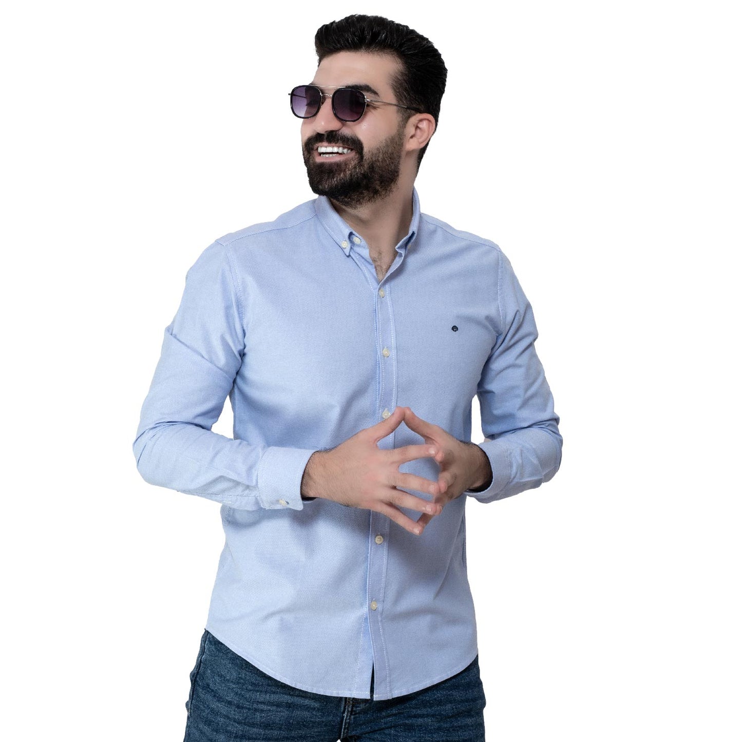 Men's clothing 24GM-39-7-2314-27-قميص باكمام طويله – قطن أكسفورد – ساده linen, Long-Sleeve-Shirt, Plain Shirt, ساده, قميص ساده, قميص كم طويل, كتان  Pukkastyle ملابس رجالي