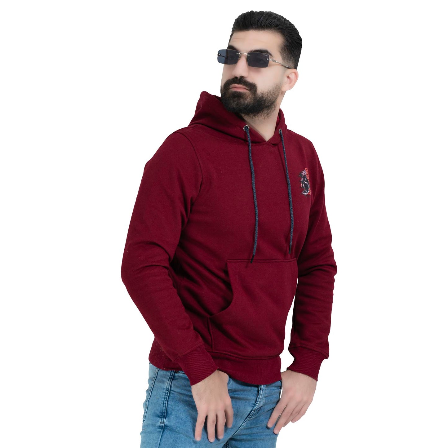 21wm-1-2-7-سويت شيرت مطبوع بكابشوه ميلتون قطن