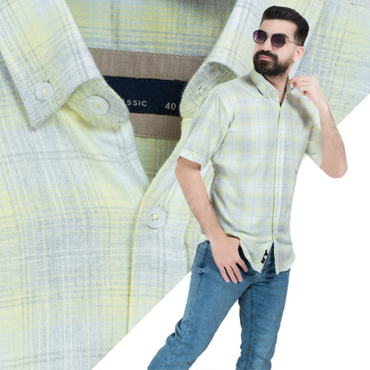 قميص نص كم -  ["Half-Sleeve","Half-Sleeve-Shirt","linen","Men's-Shirt","\u0642\u0637\u0646","\u0642\u0645\u064a\u0635 \u0646\u0635 \u0643\u0645","\u0642\u0645\u064a\u0635-\u0631\u062c\u0627\u0644\u064a","\u0643\u062a\u0627\u0646"] - 26SM-40-10-2609-قميص نص كم كتان كروه  - Pukkastyle تسوق ملابس رجالي اونلاين - Online shopping Men's Clothes