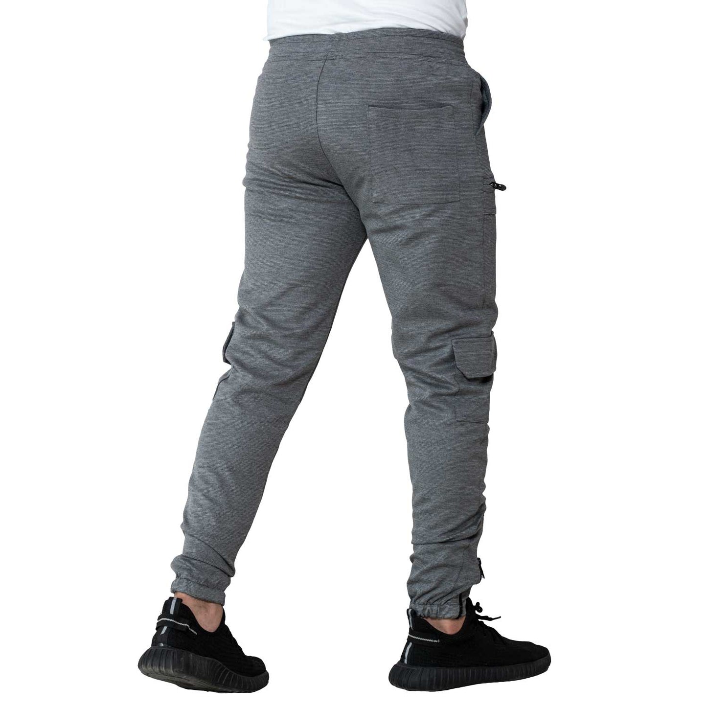 Men's clothing 24GM-43-8-204-3-سويت بانتس – لون رصاصي Gabardine, sweatpants, جبردين, سويت بانتس  Pukkastyle ملابس رجالي