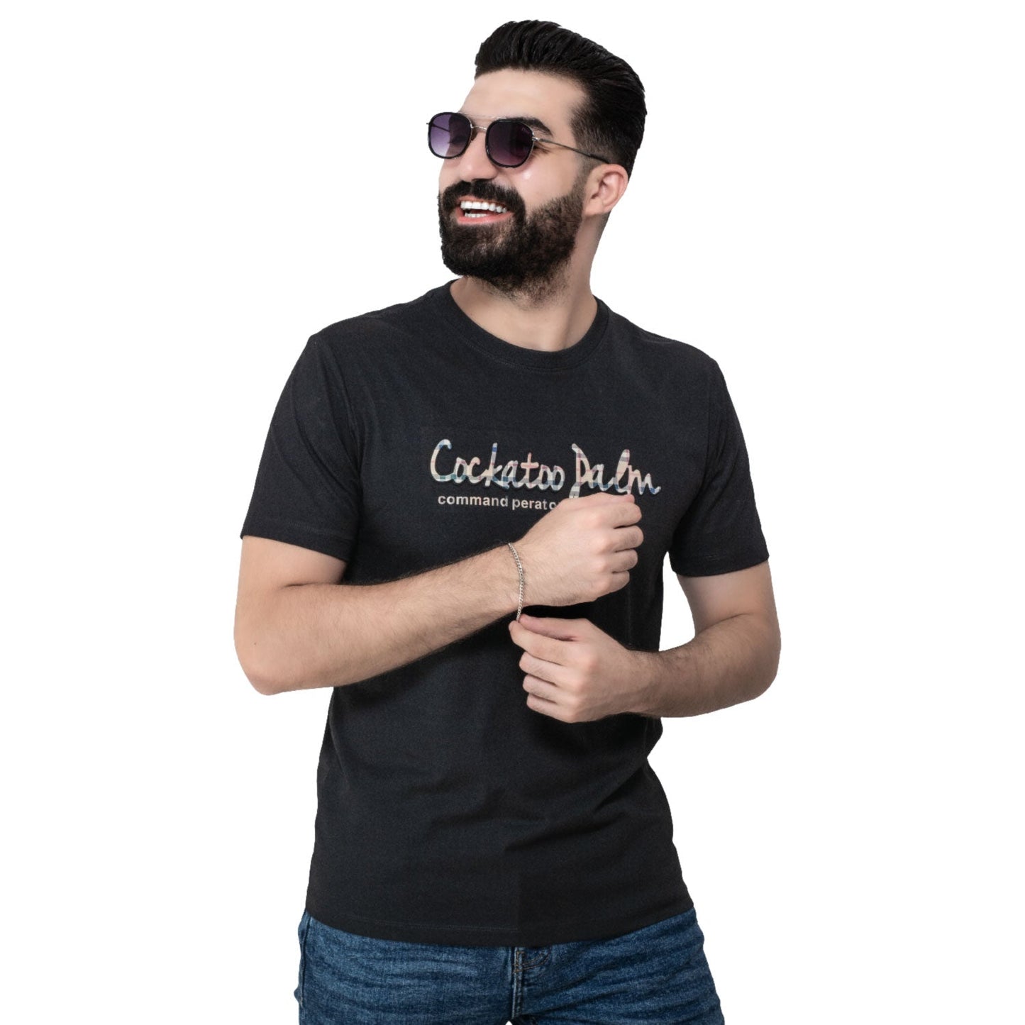 Men's clothing 24SM-18-9-4035-تيشرت روند مستورد Cotton T-shirt, تيشرت روند, تيشرت قطن  Pukkastyle ملابس رجالي