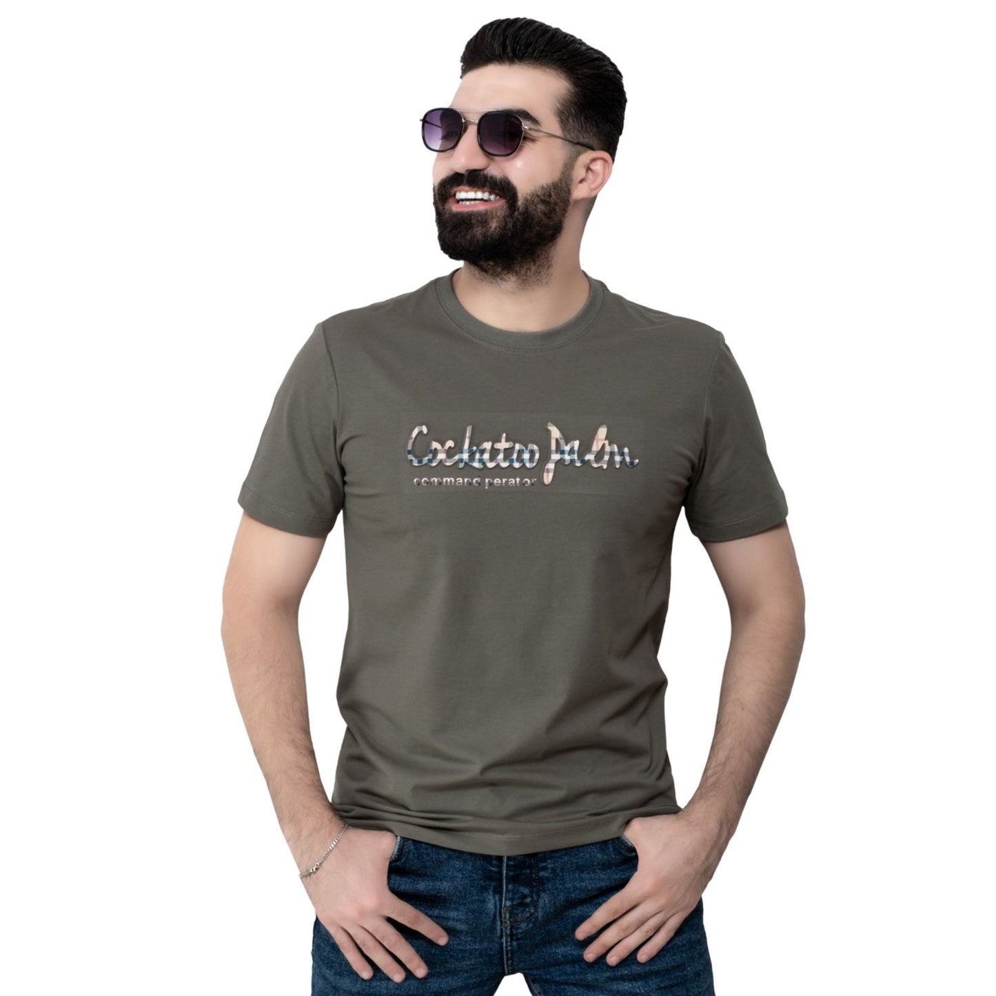 Men's clothing 24SM-18-9-4035-تيشرت روند مستورد Cotton T-shirt, تيشرت روند, تيشرت قطن  Pukkastyle ملابس رجالي