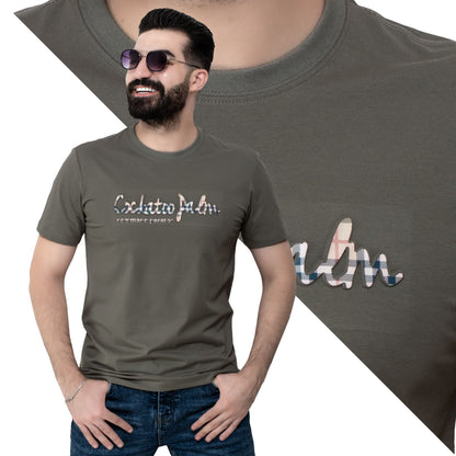 Men's clothing 24SM-18-9-4035-9-تيشرت روند مستورد Cotton T-shirt, تيشرت روند, تيشرت قطن  Pukkastyle ملابس رجالي