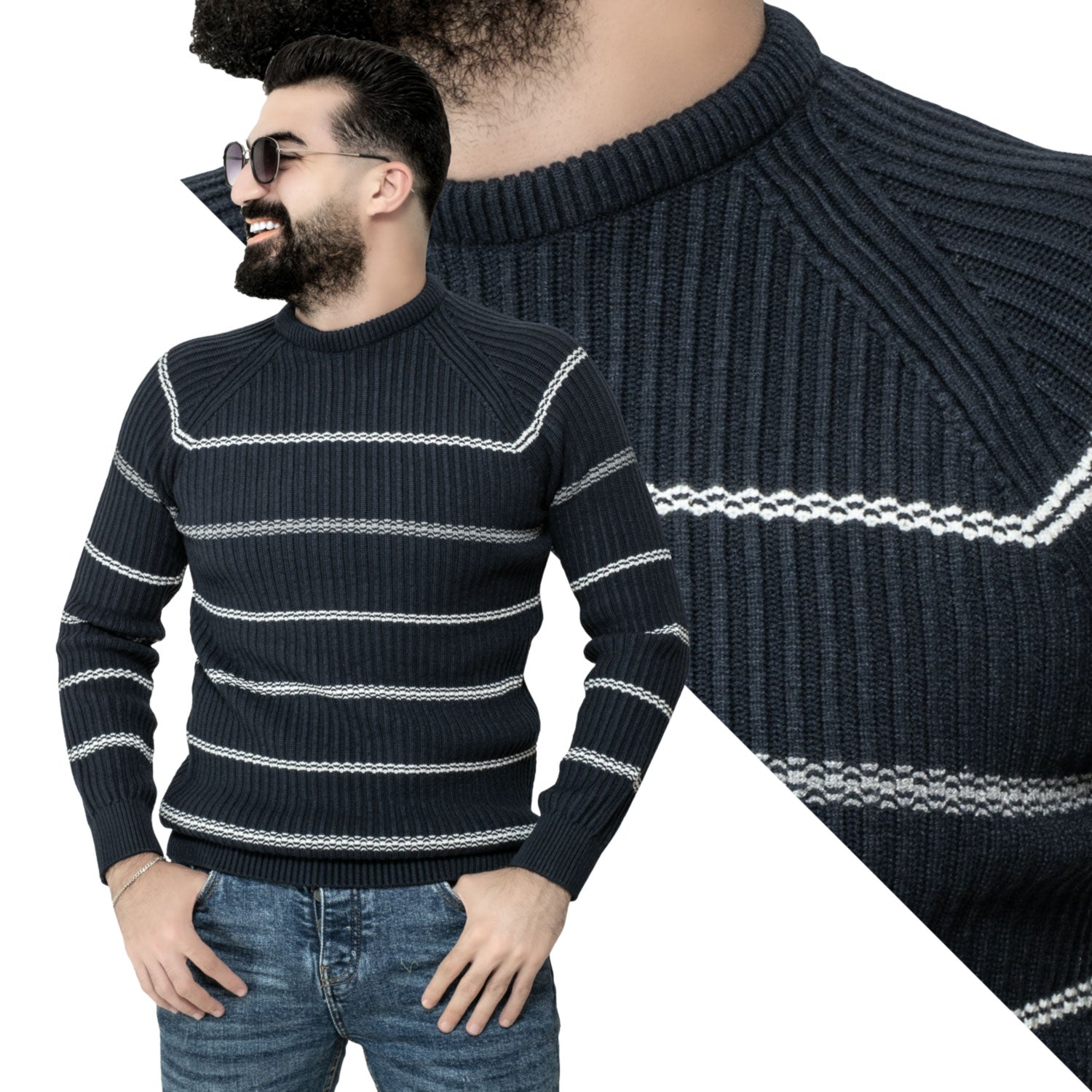 بلوفر -  ["Pullover","Pullover Woll knitwear","\u0628\u0644\u0648\u0641\u0631"] - 24wm-25-4-176-بلوفر-صوف-روند  - Pukkastyle تسوق ملابس رجالي اونلاين - Online shopping Men's Clothes