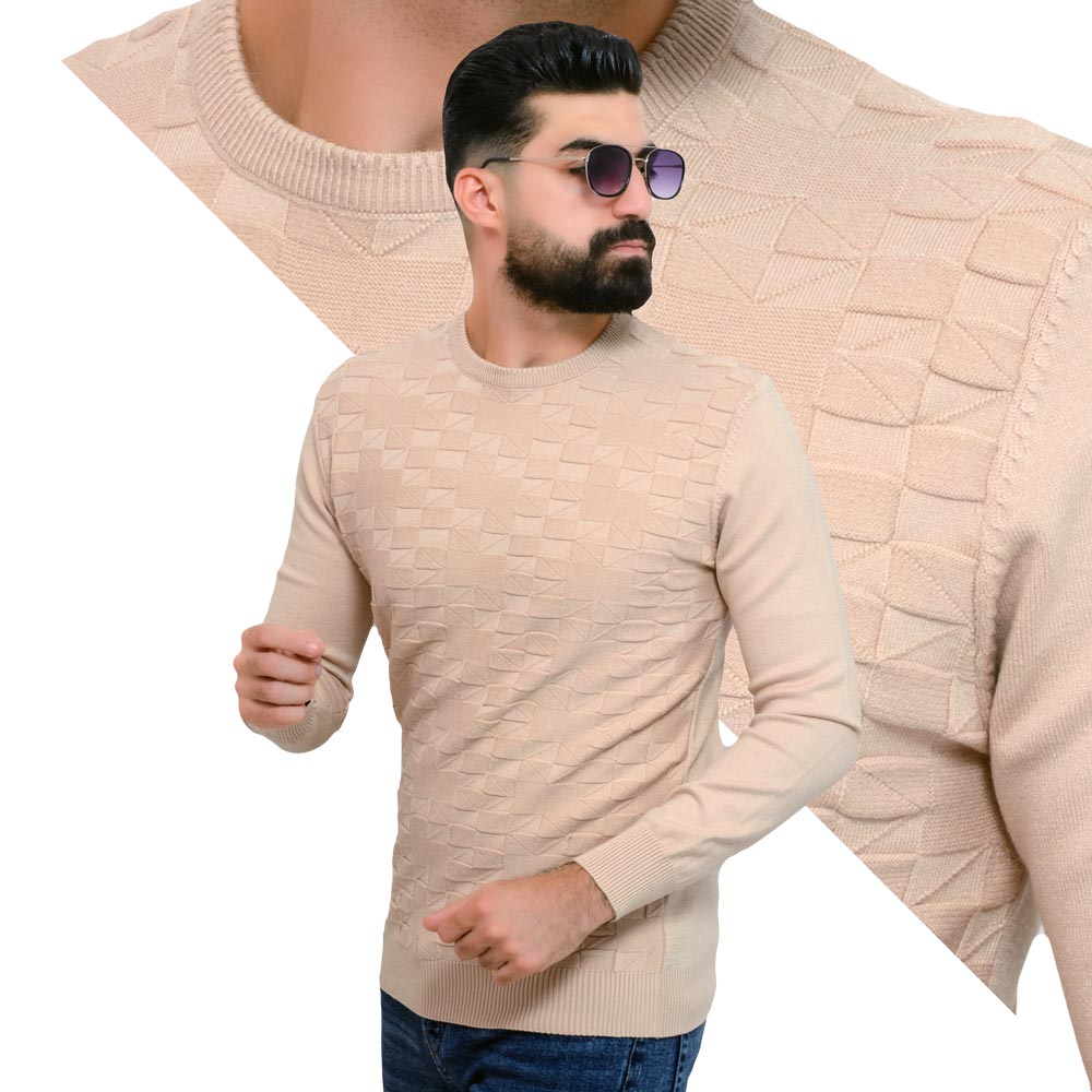 Men's clothing 23WM-25-4-607-20-بلوفر صوف تريكو Pullover Woll knitwear, بلوفر  Pukkastyle ملابس رجالي