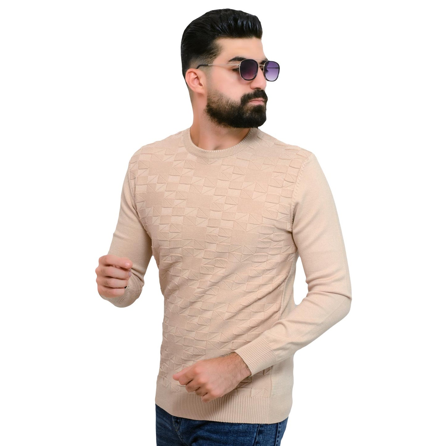 Men's clothing 23WM-25-4-607-20-بلوفر صوف تريكو Pullover Woll knitwear, بلوفر  Pukkastyle ملابس رجالي