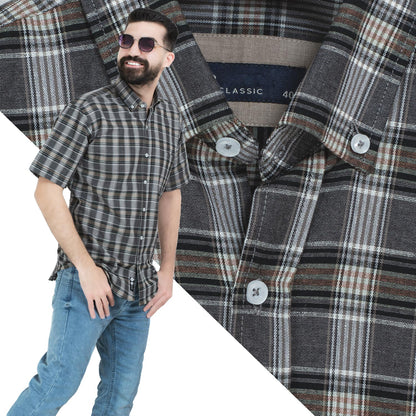 قميص نص كم -  ["Half-Sleeve","Half-Sleeve-Shirt","linen","Men's-Shirt","\u0642\u0637\u0646","\u0642\u0645\u064a\u0635 \u0646\u0635 \u0643\u0645","\u0642\u0645\u064a\u0635-\u0631\u062c\u0627\u0644\u064a","\u0643\u062a\u0627\u0646"] - 26SM-40-10-2608-قميص نص كم كتان كروه  - Pukkastyle تسوق ملابس رجالي اونلاين - Online shopping Men's Clothes