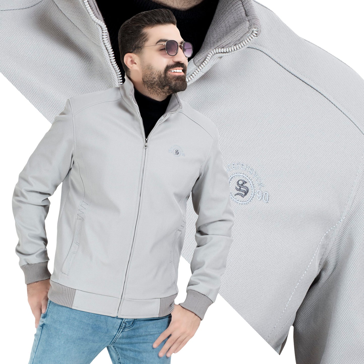 25WM-62-3-977-جاكيت جبردين مبطن فرو