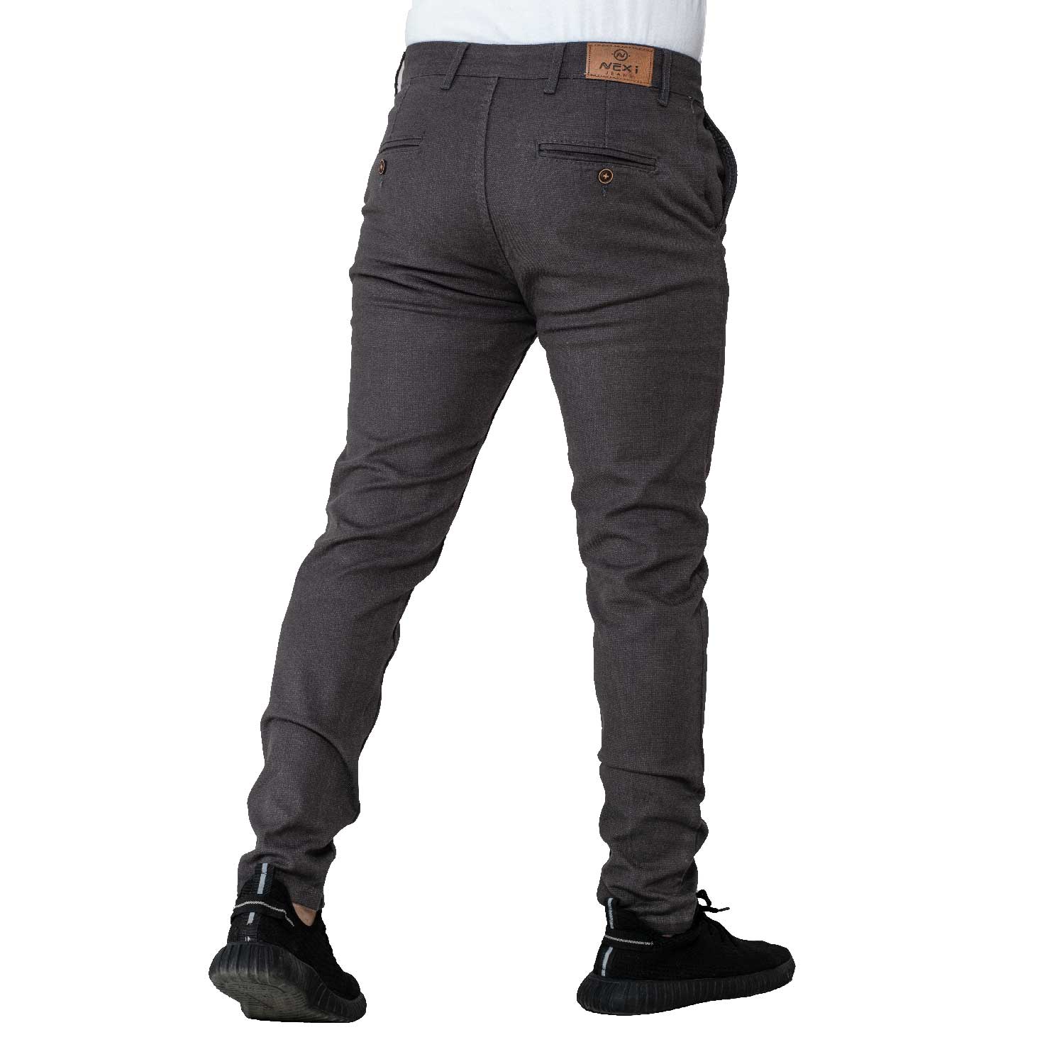 Men's clothing 24GM-7-1-2409-3-بنطلون قماش خام تركي – لون رصاصي غامق Jeans-Pant, بنطلون, بنطلون جينز  Pukkastyle ملابس رجالي