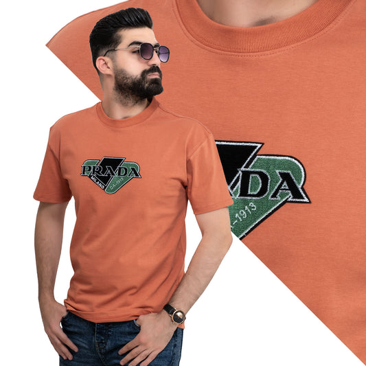 Men's clothing 24SM-7-9-7870-40-تيشيرت أوفر سايز روند – قطن بوليفار Cotton T-shirt, تيشرت روند, تيشرت قطن  Pukkastyle ملابس رجالي