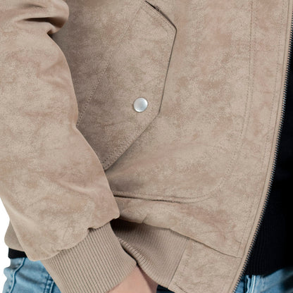 25WM-3-3-5803-جاكيت جلد طبيعي مستورد مبطن فرو